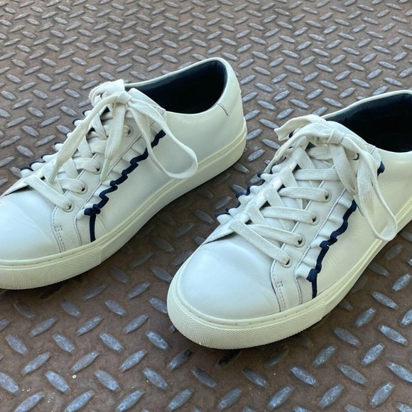 Tory Burch Women Sneaker White Leather Upper Lace Up Sport Shoes Size 9M - Picture 5 of 12